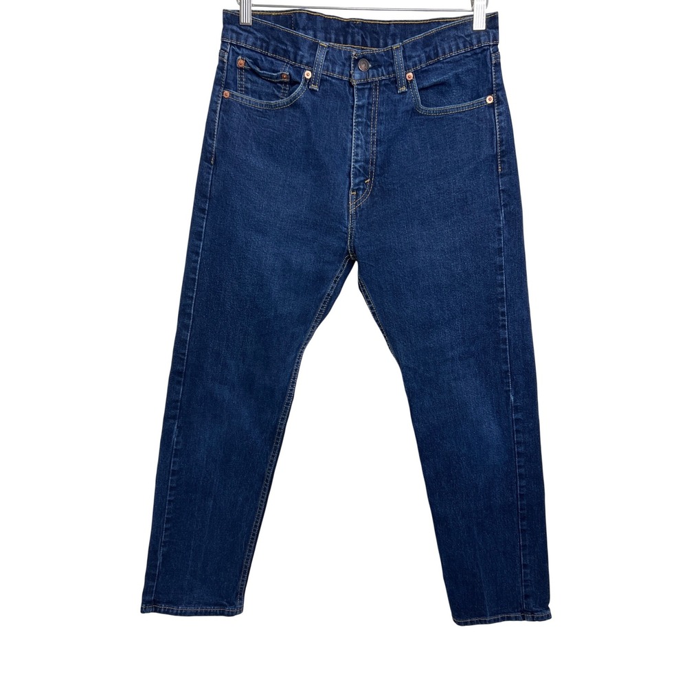 Levi's 505 Regular Fit Jeans Mens 32x30 Blue Denim 00505-4891 Straight Leg A29